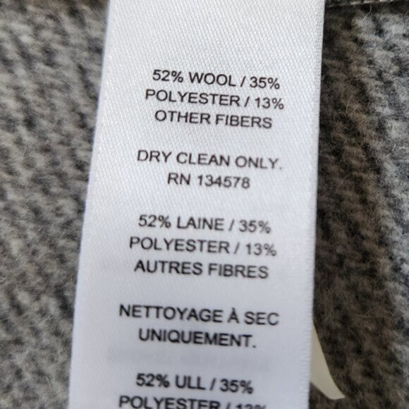 Vineyard Vines Open Front Grey Wool Fringe Vest - Picture 6 of 7